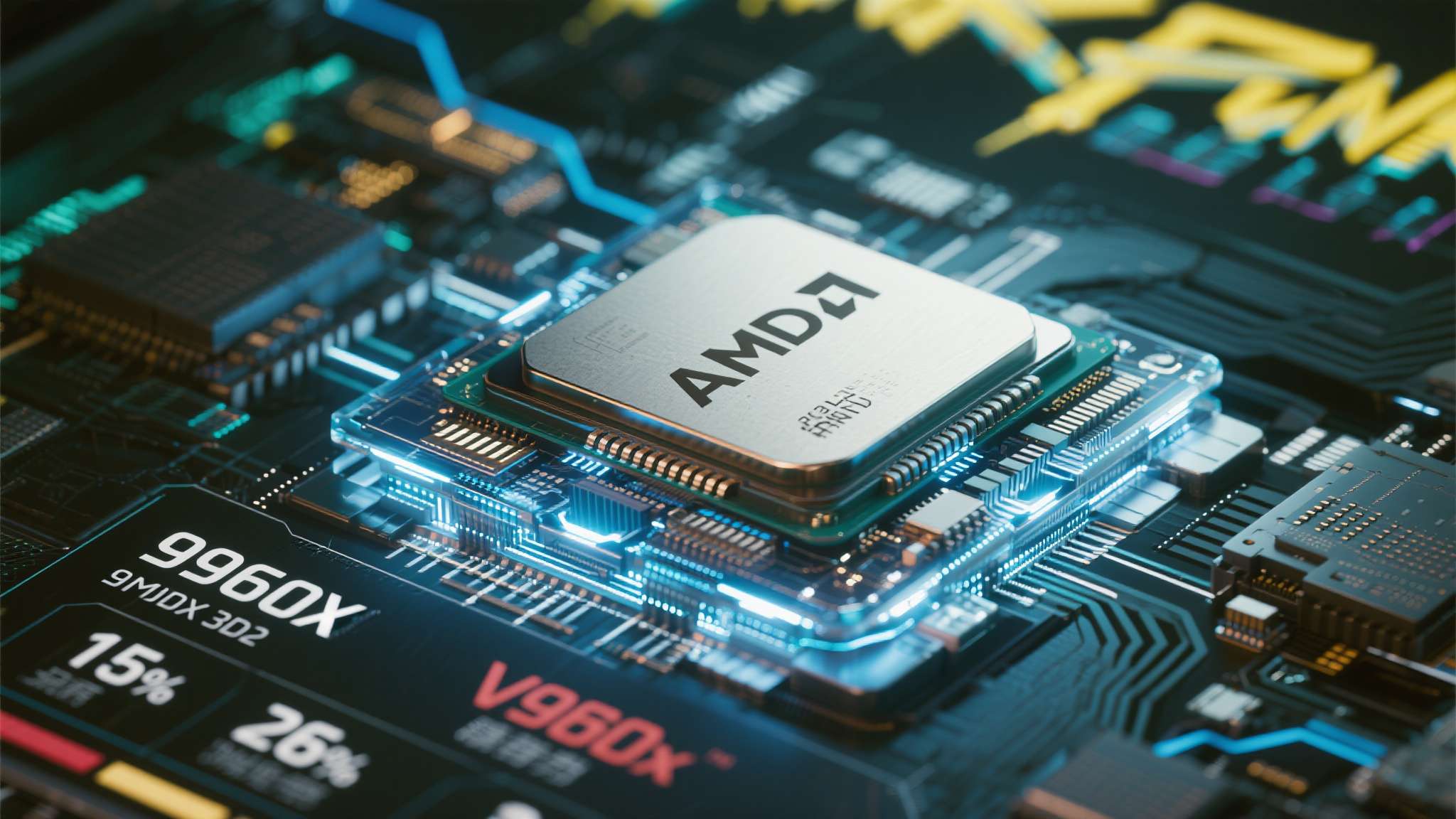 AMD&nbsp;9950X3D2并非普通产品，它搭载了最新一代3D&nbsp;V-Cache堆叠缓