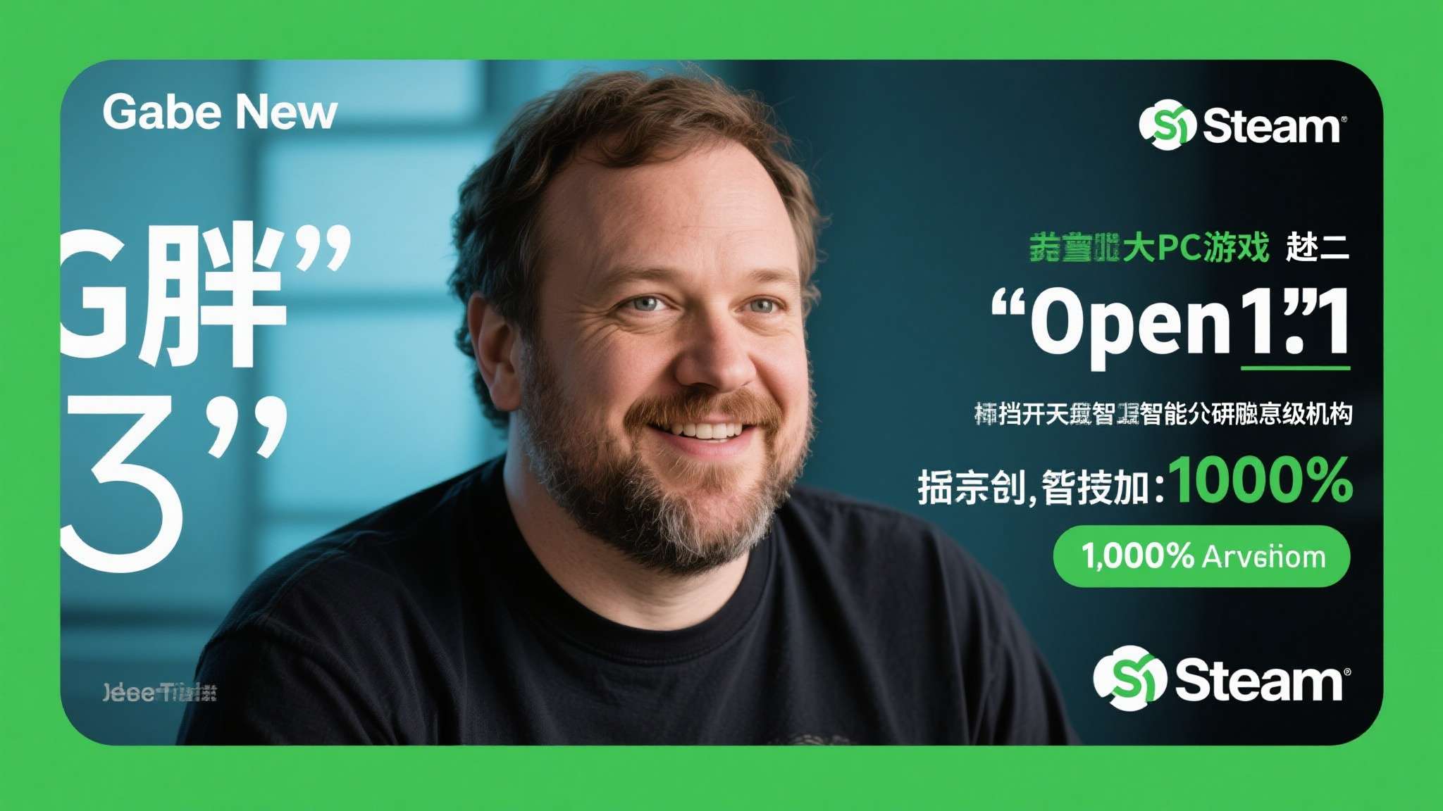 不止做游戏!Steam掌门人G胖曾向OpenAI捐款超2000万 在大多数人的印象中,Gabe Newell(俗称"G胖")是全球最大PC游戏平台