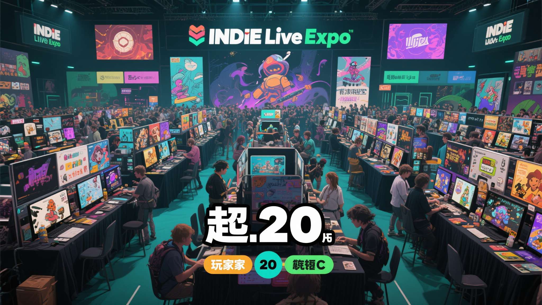 超200款游戏同台亮相，是本届INDIE&nbsp;Live&nbsp;Expo最直观的规模信号。这